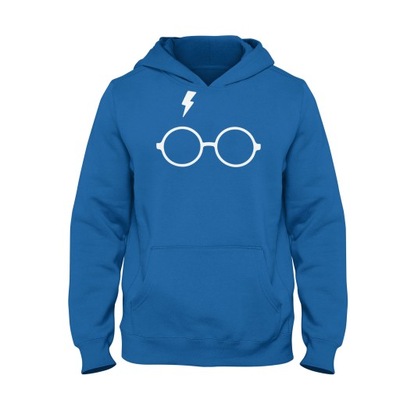 bluza HARRY POTTER OKULARY niebieska r. 140