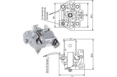 MAGNETI MARELLI JUNGIKLIS ELEKTROMAGNETINIS STARTERIO 