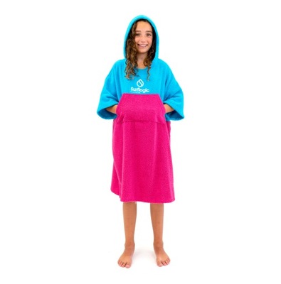 Ponczo JUNIOR do MORSOWANIA ręcznikowe Surf Logic Poncho plażowe