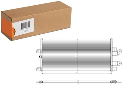 Конденсатор кондиционера 754x344x18 scania l/p g r s p g r t 01.03- nrf фото №1