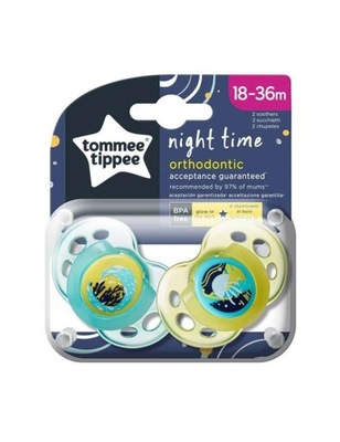 Tommee Tippee Smoczek uspokajający 18-36 NIGHT