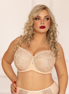 KRISLINE Soft Full Cup Betty Kawa Beż 75F