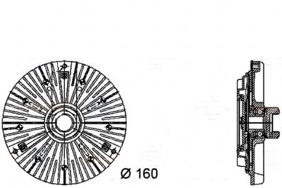 ВИСКОМУФТА СЦЕПЛЕНИЕ ВИСКОМУФТА BEHR HELLA 1152224549