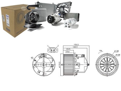 FAN AIR BLOWERS VOLVO S60 II S80 II V60 I V60 II V70 III XC60 I  