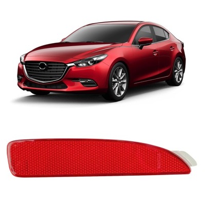 MAZDA 3 3 BM 2014-2018 TRASERO REFLECTOR DE PARAGOLPES DERECHA D350515M0E  