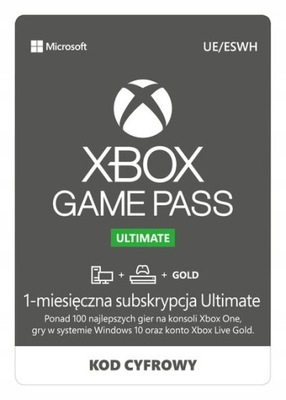 Xbox Game Pass Ultimate | 1 miesiąc | Kod