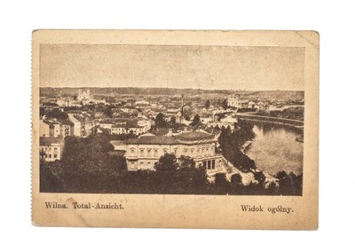 WILNO - PANORAMA, WIDOK OGÓLNY 1916