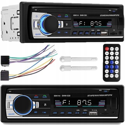 RADIO AUTOMOBILINIAI BLUETOOTH 1DIN USB AUX TF PULTELIS 