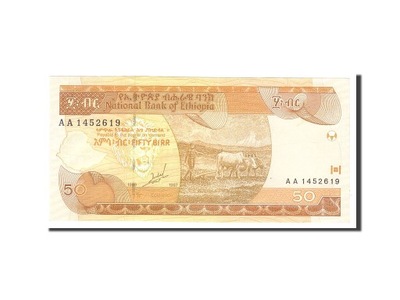 Banknot, Etiopia, 50 Birr, 1989, Undated, KM:49a,