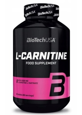 Biotech USA L-Carnitine 60tabl Karnityna Energia Spalanie Tłuszczu