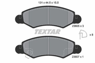 TEXTAR 2360501 ZAPATAS DE FRENADO  