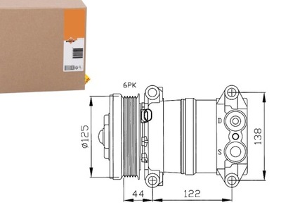 NRF32202 COMPRESOR DE ACONDICIONADOR CHEVROLET (GM) TAH  