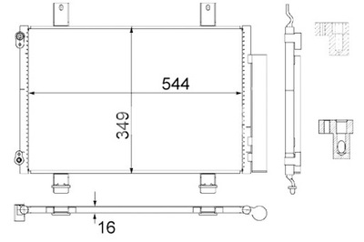 MAHLE KONDENSATORIUS KONDICIONAVIMO SUZUKI SWIFT III 1.3-1.6 02.05- 