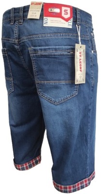 Spodenki Męskie Jeansowe Krótkie Spodnie Jeans W40
