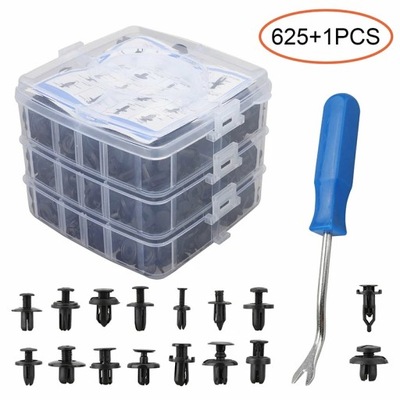 625 PIECES CLAMP DO CAR KLIP MIESZANE BODY PUSH USTALAJAC~5658  