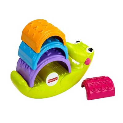 UŻYWANY ROZKOŁYSANY KROKODYL FISHER PRICE ZABAWKA BUJAK