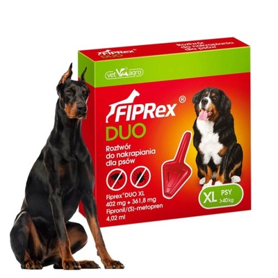FIPREX DUO dla PSA krople na kleszcze i pchły XL 4,02ml bardzo duże Psy
