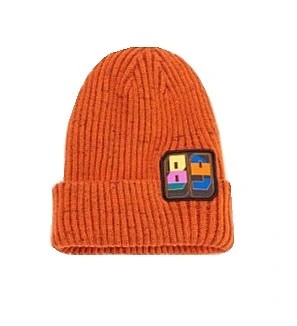 RESERVED pomarańczowa gruba czapka beanie r. M/L