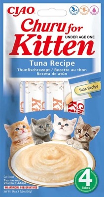 Inaba Cat | Churu Kitten | Przysmaki dla kociąt Tuńczyk 4x14g