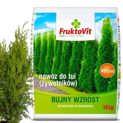 FRUKTOVIT PLUS NAWÓZ DO ŻYWOTNIKÓW TUI THUI BUJNY WZROST WYBARWIENIE 10KG