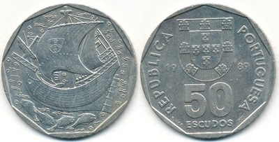 Portugalia 50 Escudos - 1989r ... Monety