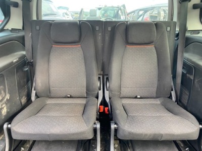 Сиденья 3 ряд ford galaxy mk3 комплект материал оранжевый ремень фото №1