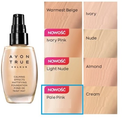 AVON Podkład puder MATUJĄCO ANTYSTRESOWY PALE PINK