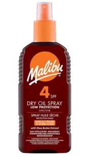 Malibu Dry Oil Spray Olejek do opalania SPF8, 200ml