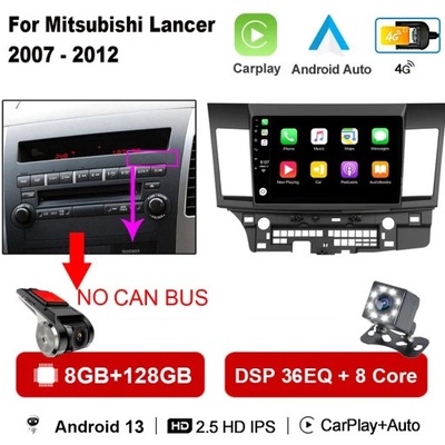 NAWIGATOR GPS ANDROID 13 PARA MITSUBISHI LANCER 2007-2012 RADIO CARPLAY  