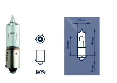 Żarówka 12V 21W H21W BAY9S