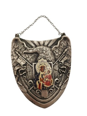 RYNGRAF PATRIOTYCZNY MATKA BOSKA CZĘSTOCHOWSKA SREBRZONY Z ORŁEM