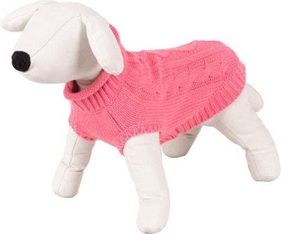 Sweterek dla psa Happet 490S warkocz róż S-25cm