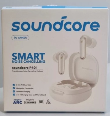 SŁUCHAWKI BEZPREZWODOWE ANKER SOUNDCORE P40I WHITE