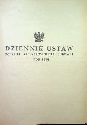 Dziennik ustaw polskiej rzeczypospolitej