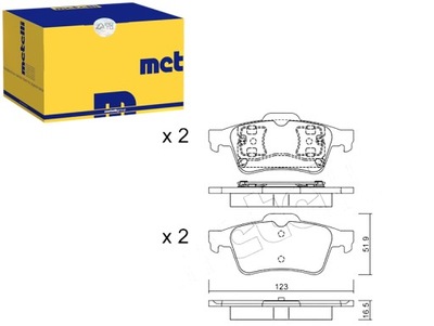 PADS BRAKE REAR METELLI - milautoparts-fr.ukrlive.com