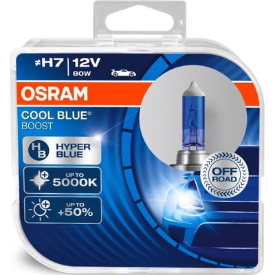 LAMPS OSRAM COOL BLUE BOOST HYPER H7 5500K PX26D  