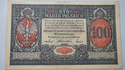 BANKNOT 100 sto MAREK POLSKICH 1916 A3244085