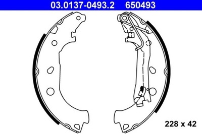 КОЛОДКИ ТОРМОЗНЫЕ PEUGEOT BIPPER 1,3-1,4 HDI 08- 03.0137-0493.2