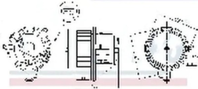 Повітродувка вентилятор обдув 87546 nissens фото №1