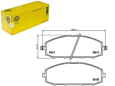 COMPLET - ASSORTIMENT DE SABOTS DE FREIN DE FREIN [HELLA] - milautoparts-fr.ukrlive.com