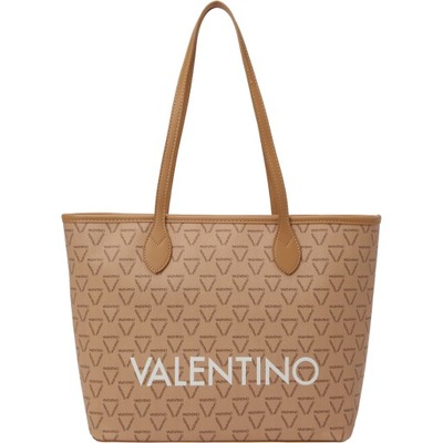 VALENTINO - Torebka shopper VBS3KG01R beżowa