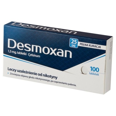 DESMOXAN 1,5 mg x 100 tabletek na rzucenie palenia