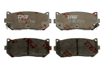 Trw тормозные колодки тормозные kia задняя shuma clarus 97- trw фото №1