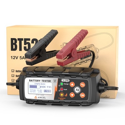 ANCEL BT521 TESTER KROVIKLIO AUTOMOBILINĖS I MOTOCIKLINĖ 12V 