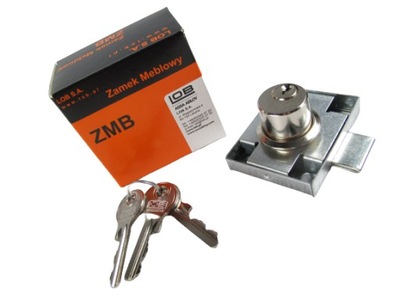 Zamek meblowy do szafek szuflad drzwi LOB ZMB1