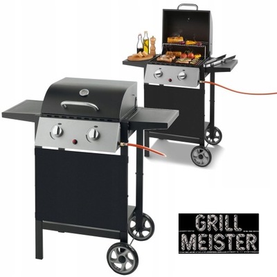 OGRODOWY GRILL GAZOWY 2 PALNIKI 5,6KW GRILLMEISTER