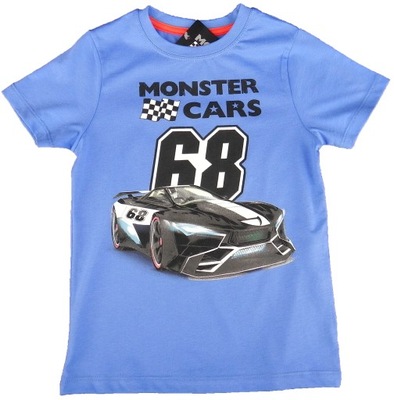 MONSTER CARS AUTKA bluzka t-shirt ORYG 116 122