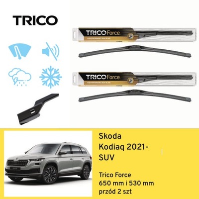 WIPER BLADES FRONT FOR SKODA KODIAQ SUV (2021-) TRICO  
