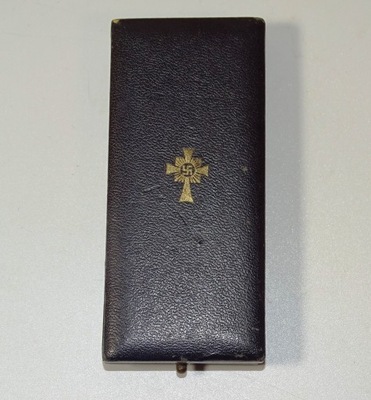 Sygnowane etui pudełko do Krzyż Matki Złoty Mutterkreuz in Gold oryginał