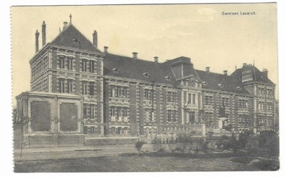 [Belgia, Bruksela] Garnison Lazareth [pocztówka / ca 1915-1918]